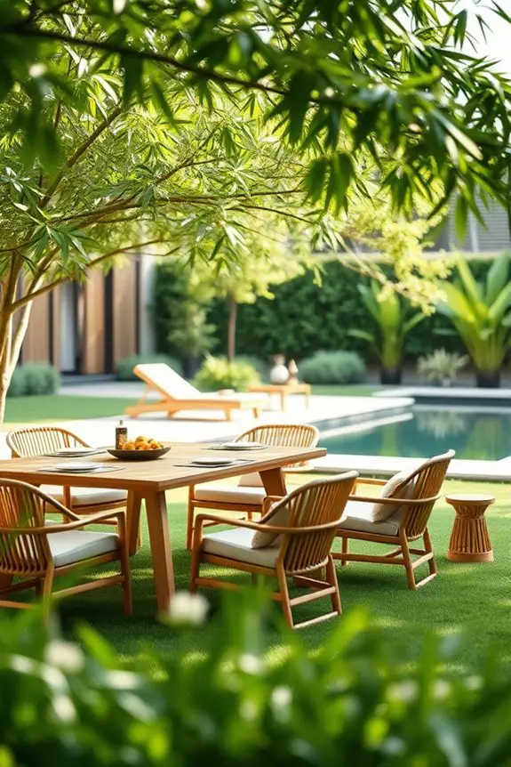 bamboo furniture for outdoors