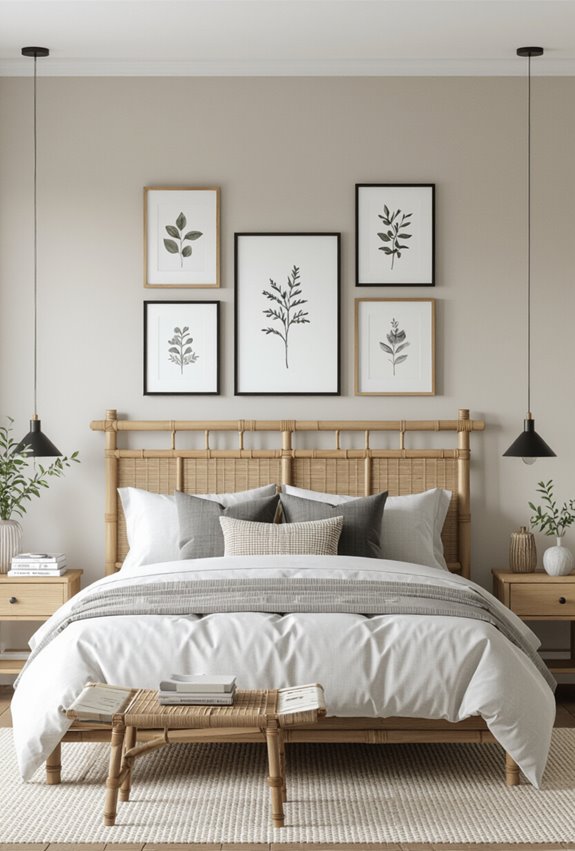bamboo headboard gallery display