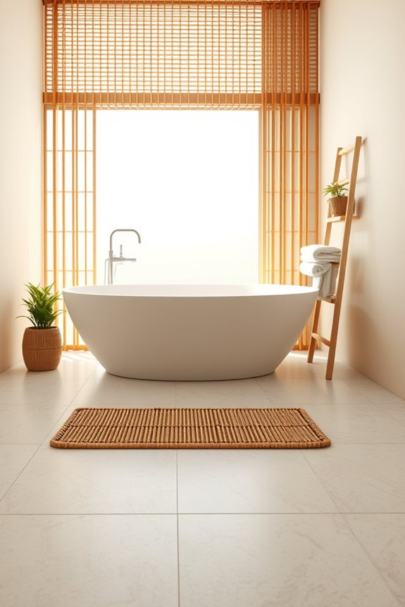 bamboo inspired bathroom tranquility