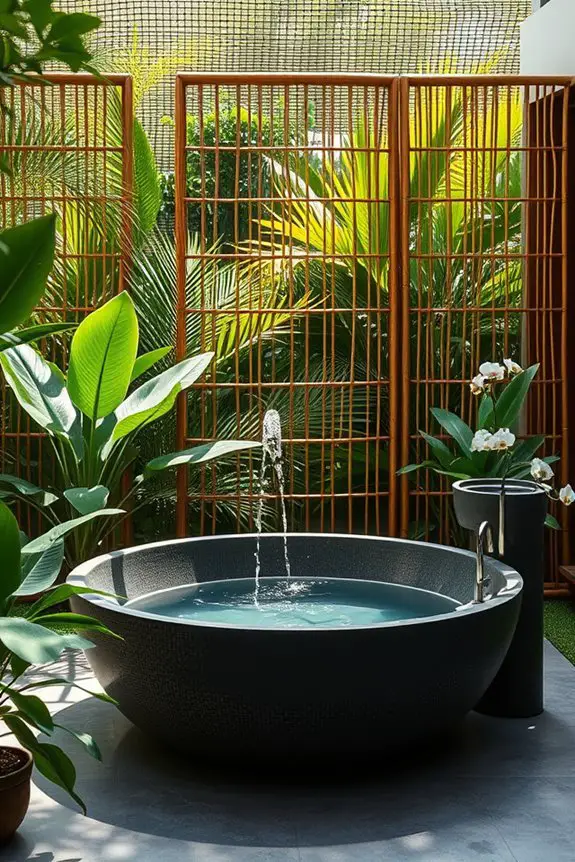 bamboo outdoor privacy screens