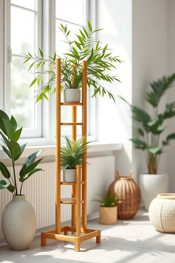 bamboo plant stand creation