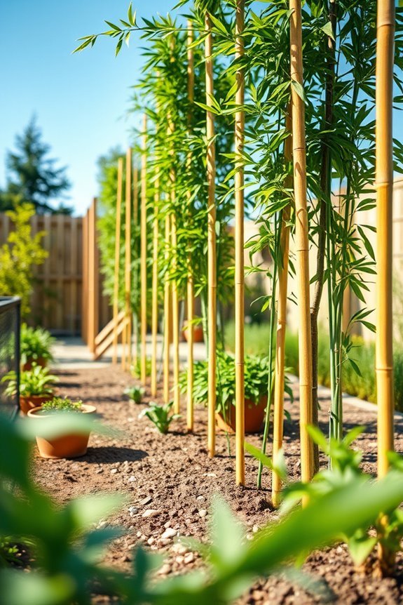 bamboo poles for garden support