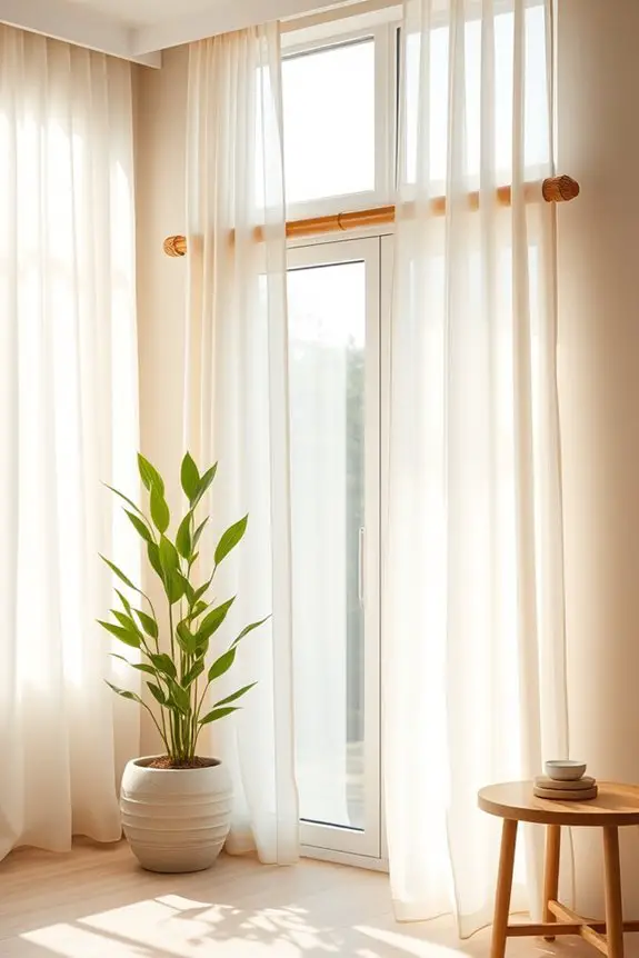 bamboo rods enhance decor