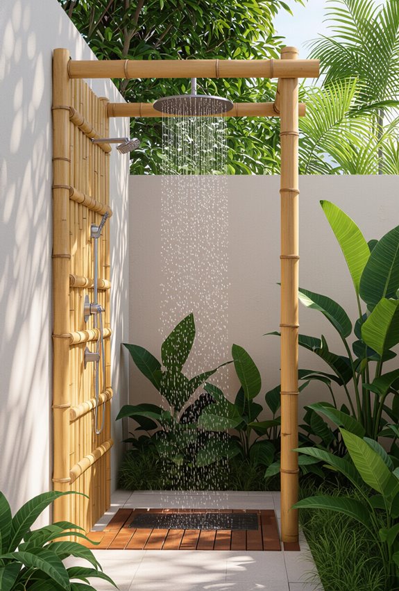 bamboo tropical garden privacy