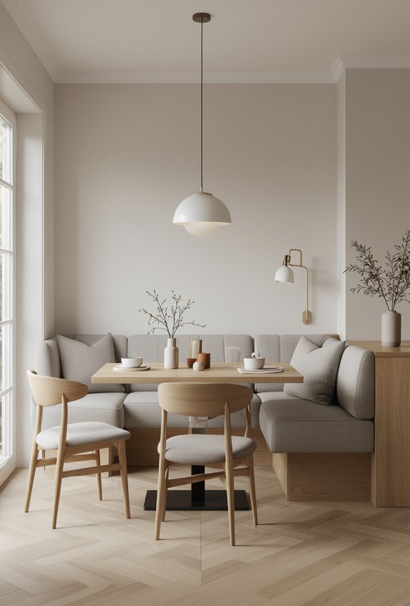 banquette anchors open plan zones