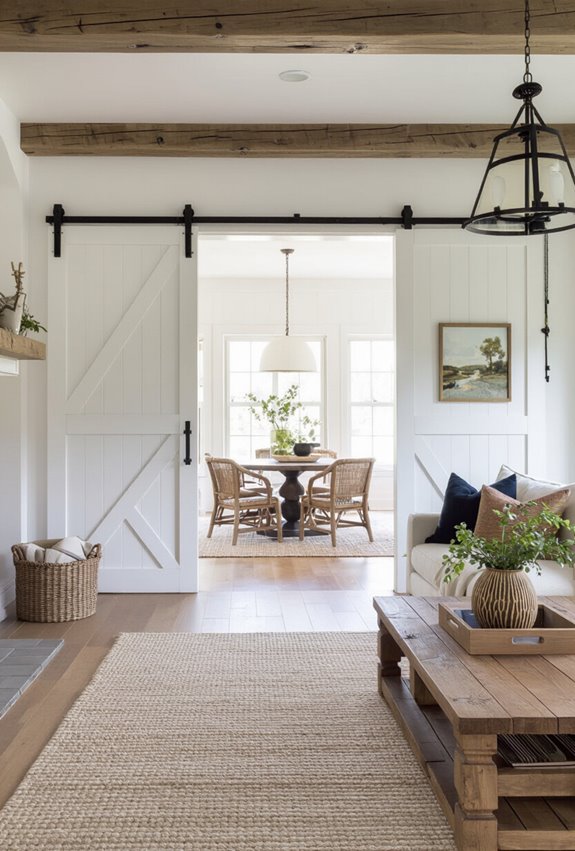 barn door defines space