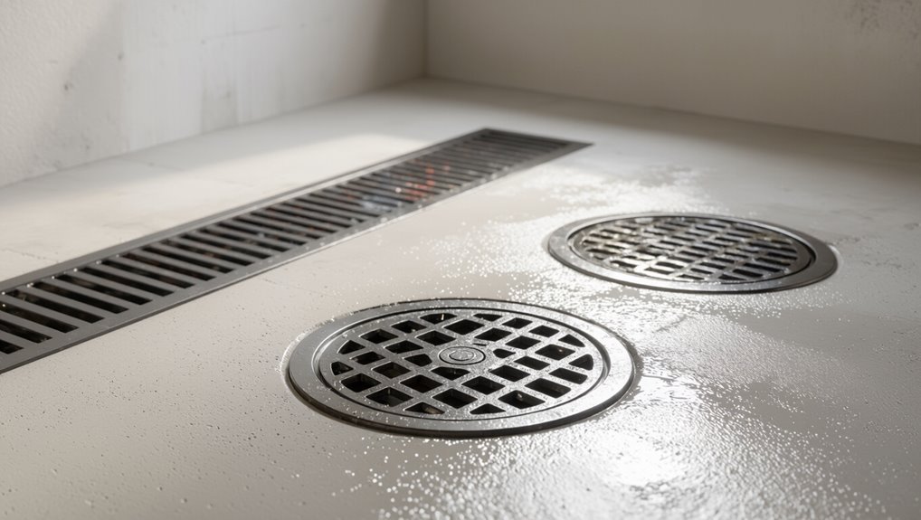 basement floor drain types