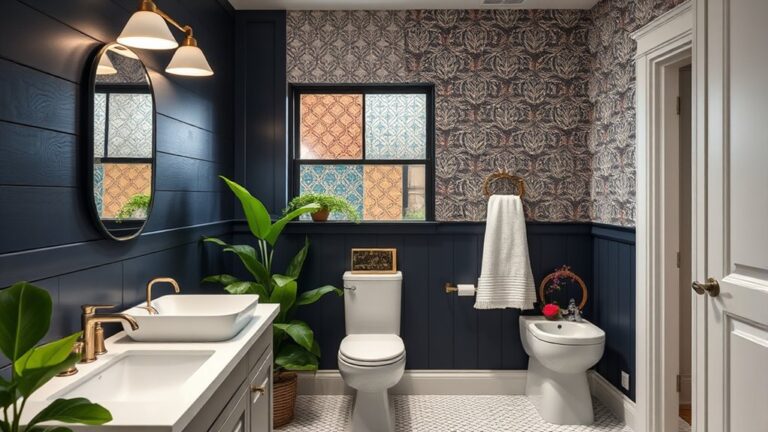 bathroom accent wall inspiration
