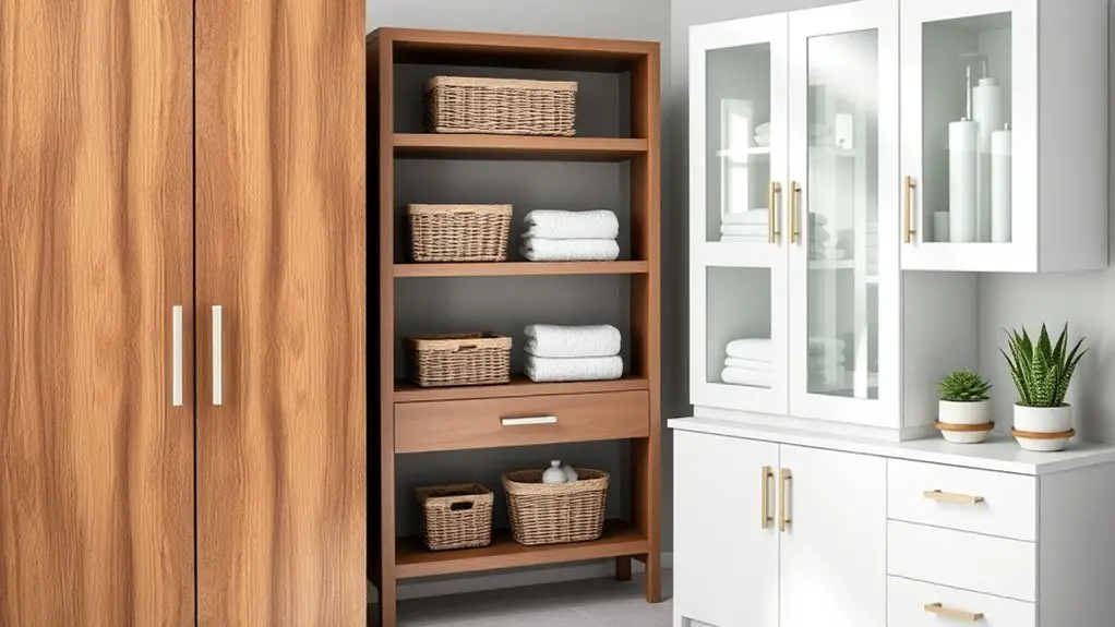 bathroom cabinets for storage