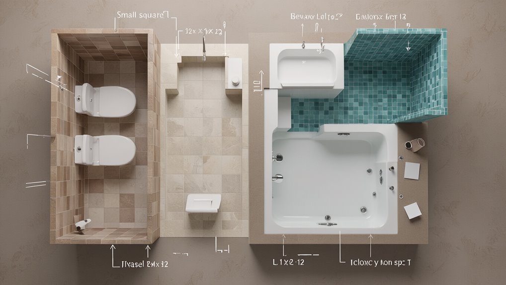 bathroom layout planning templates