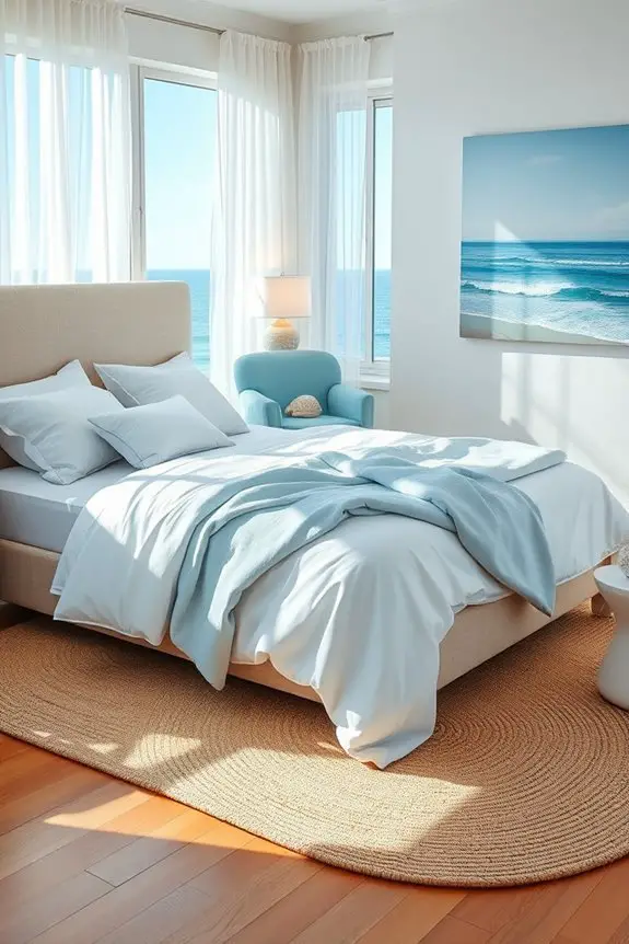 beach inspired soft color palette