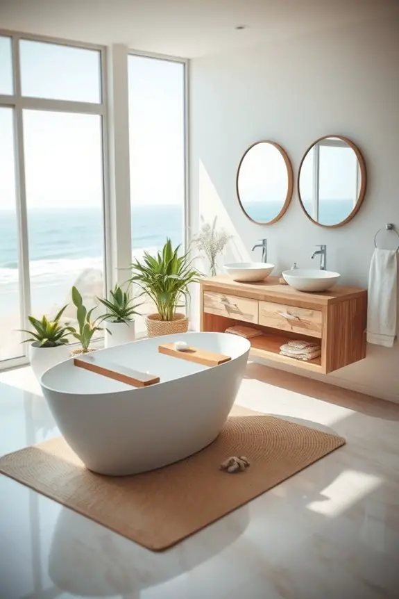 beach themed bathroom retreat