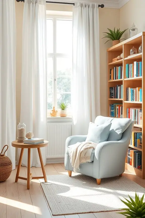 beachy library retreat vibes