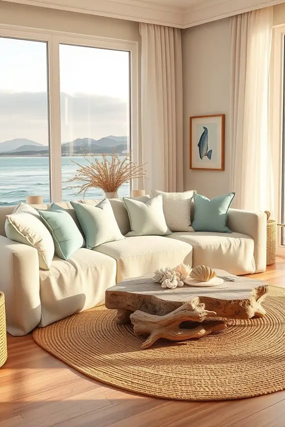 beachy textiles enhance ambiance