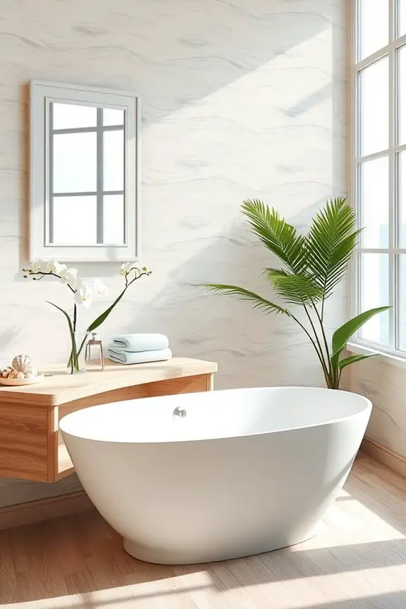 beachy wallpaper enhances serenity