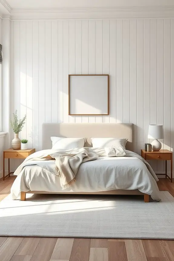 beadboard enhances bedroom charm