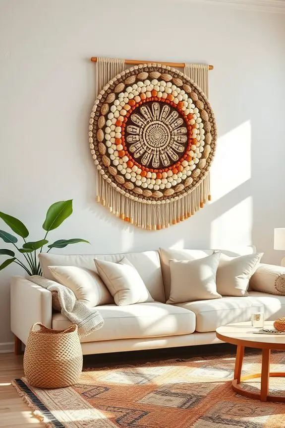 beaded wall art decor