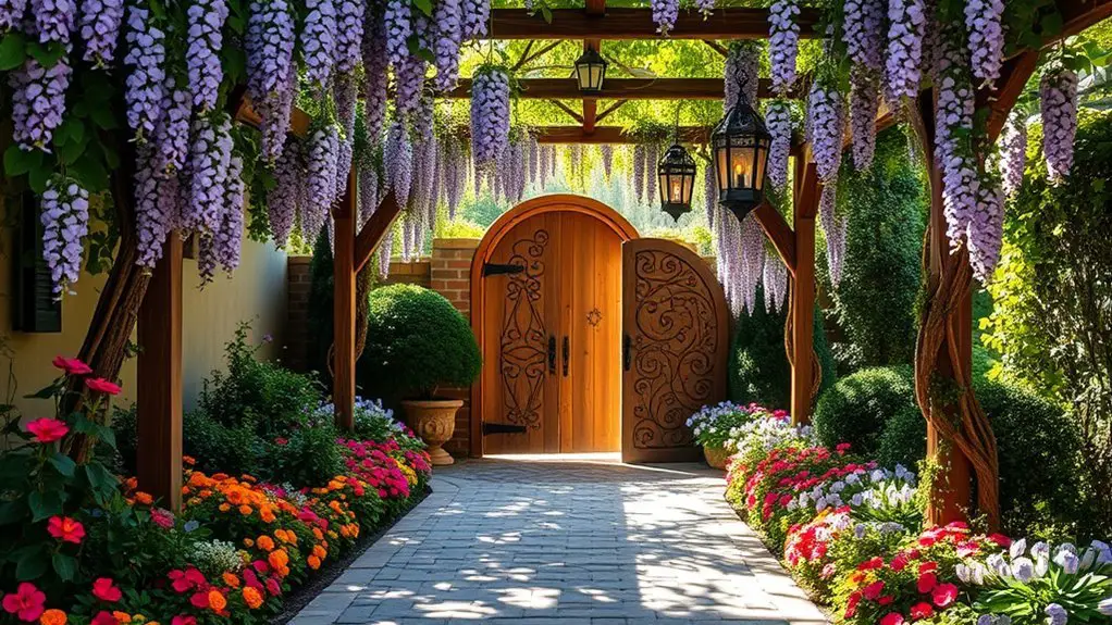 beautiful backyard entryways ideas