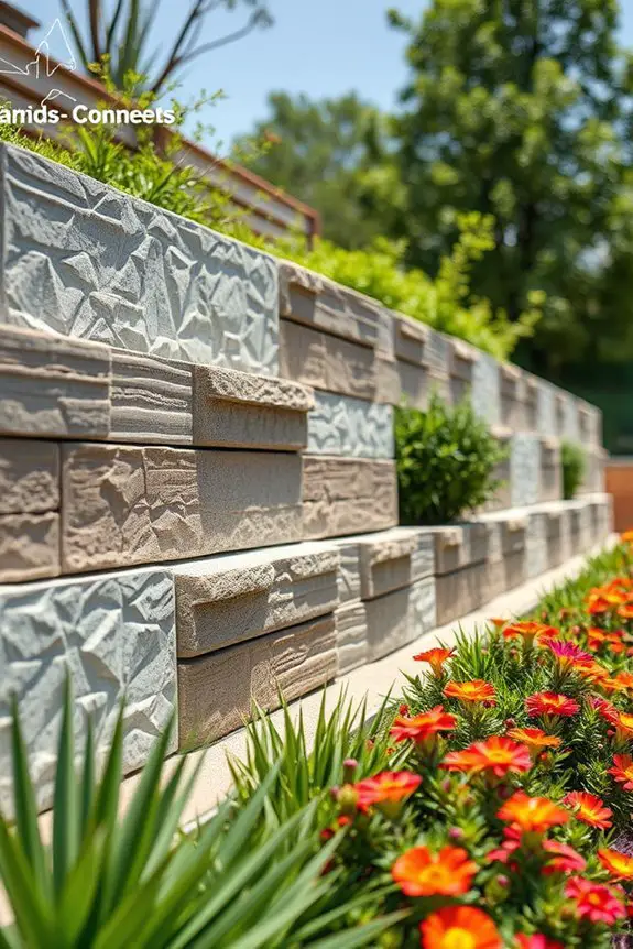 beautiful functional landscape walls