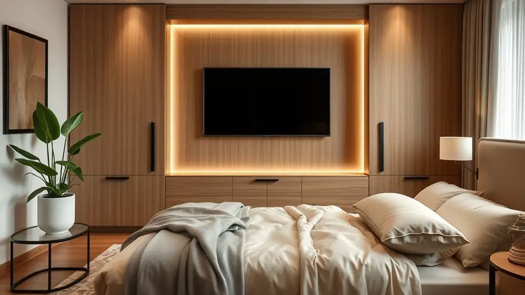 bedroom tv panel designs