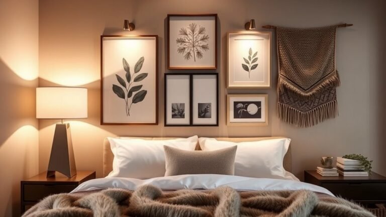 bedside wall decor inspiration