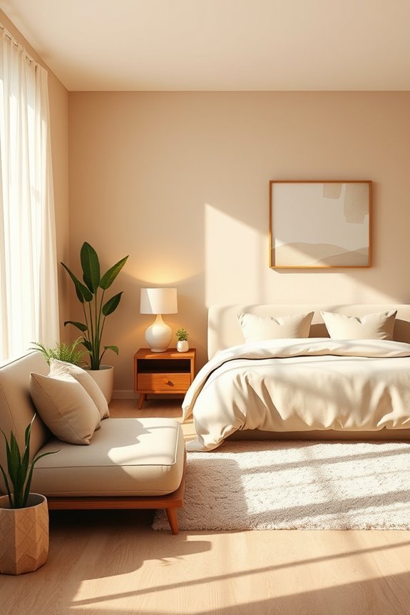 beige color blocking design
