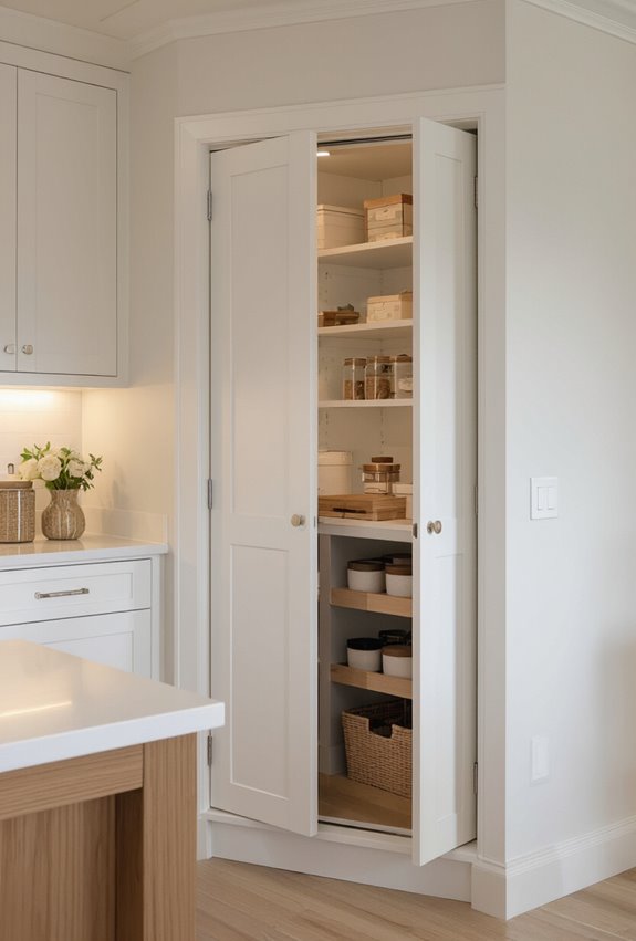 bi fold corner pantry doors