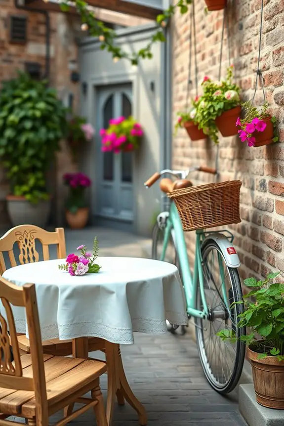 bicycle themed outdoor decor