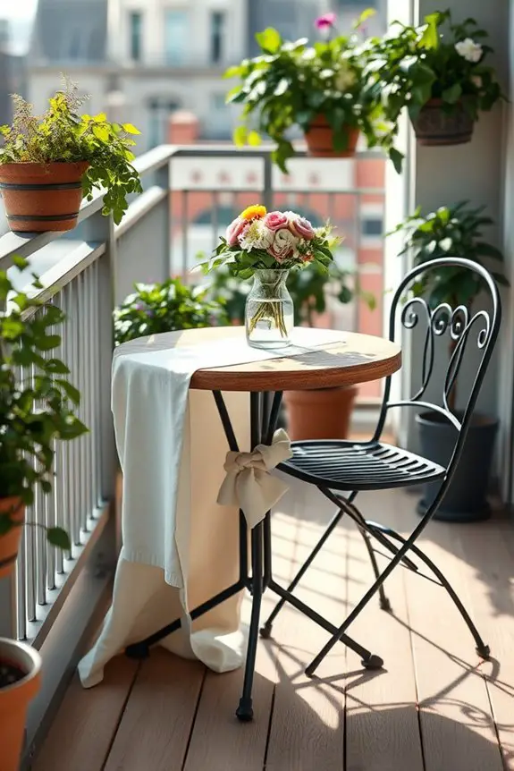 bistro seating for cozy dining