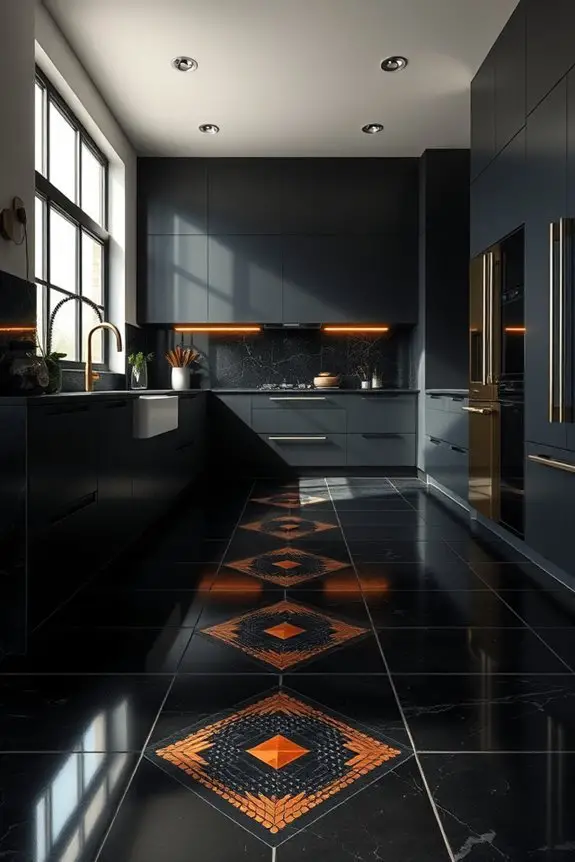 black and bronze elegance