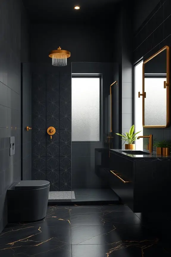 black and gold elegance