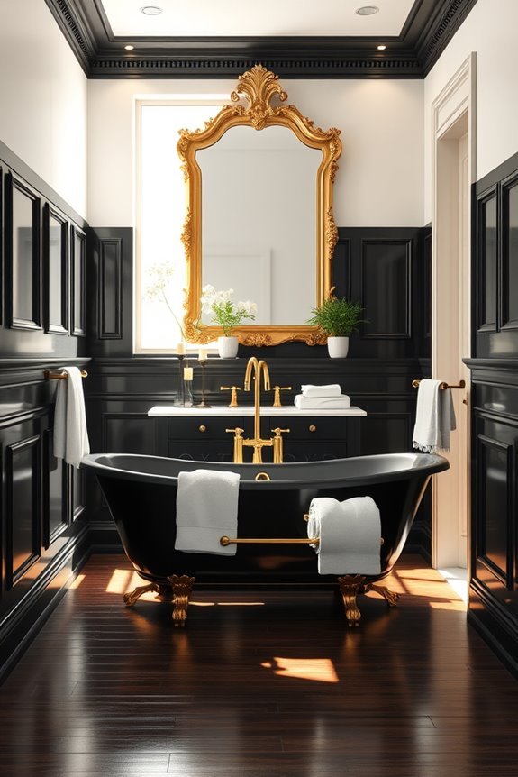 black and gold elegance