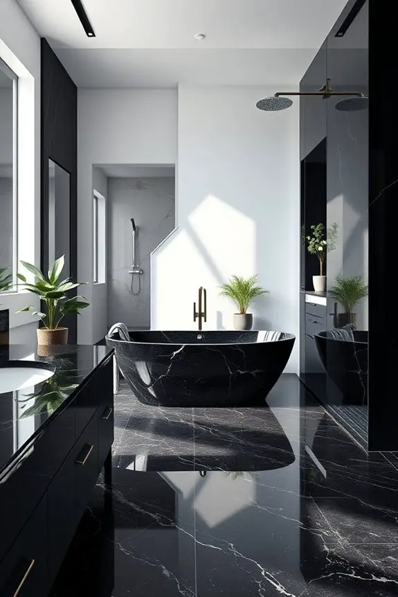 black granite contemporary elegance