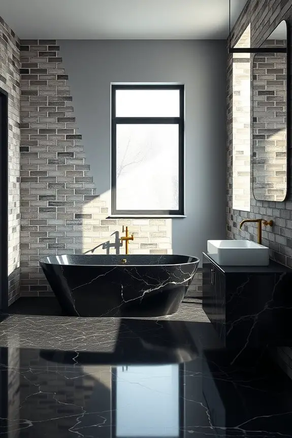 black marble industrial elegance