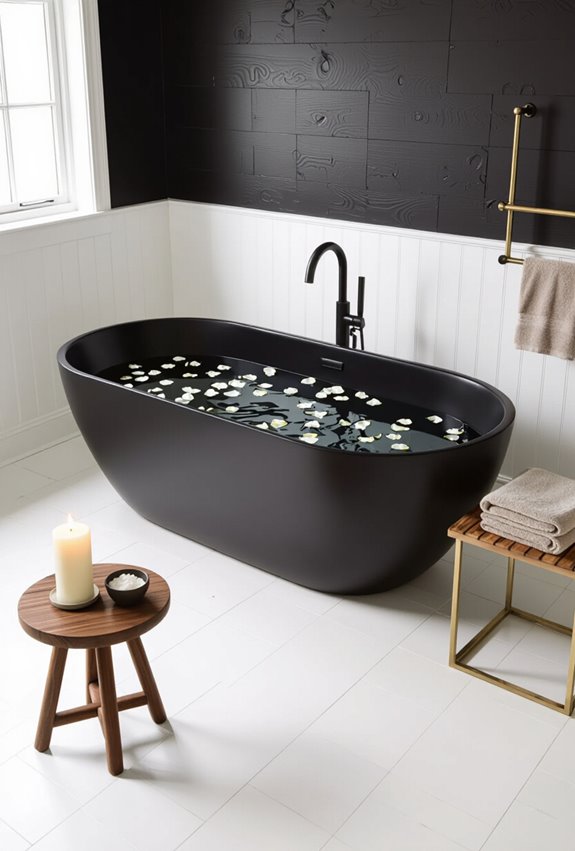 black romantic ensuite retreat