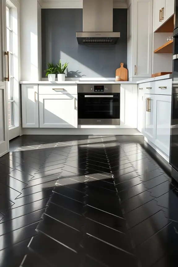 black subway tile designs