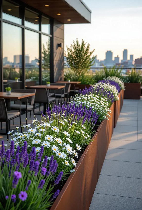 blooming urban roof gardens