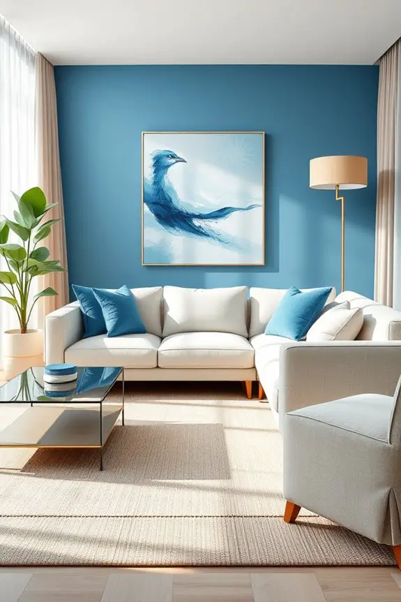 blue and beige harmony