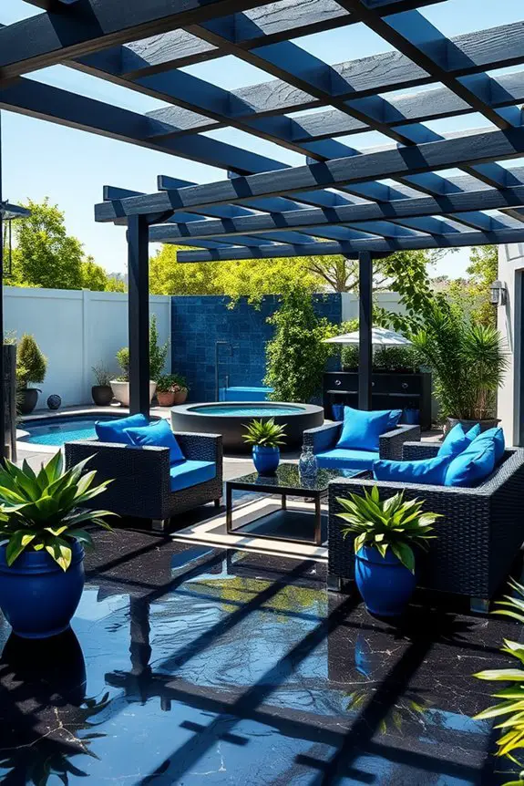 blue and black paradise