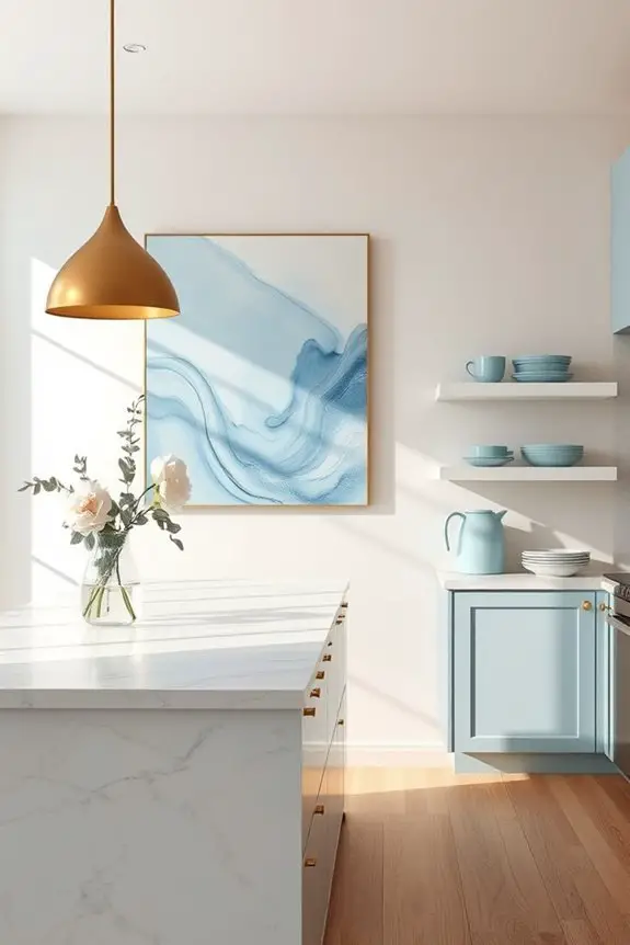 blue and cream aesthetics