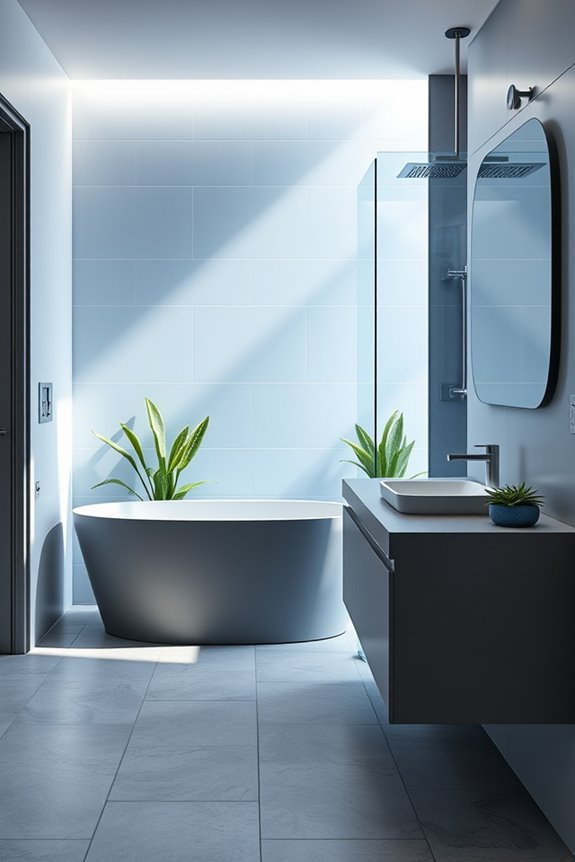 blue and grey technology integration