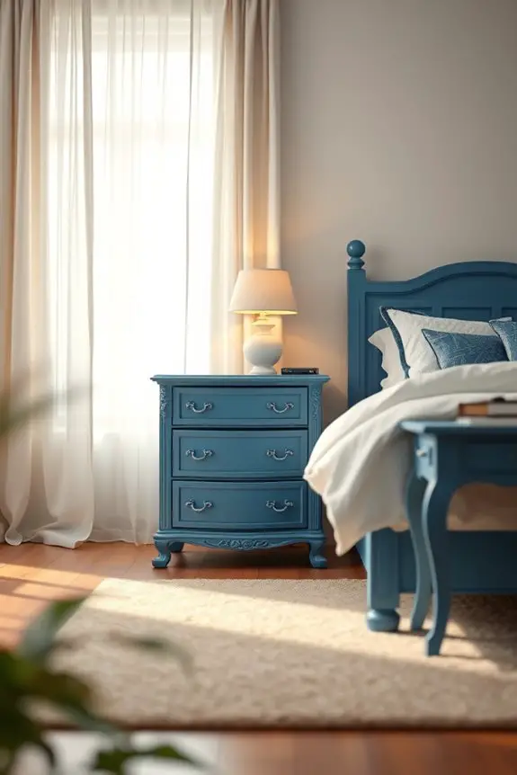 blue furniture enhances tranquility