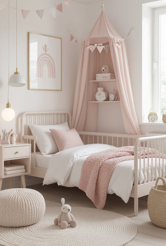 blush monochrome with gold