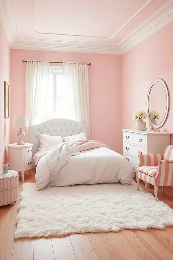blush pink and white elegance