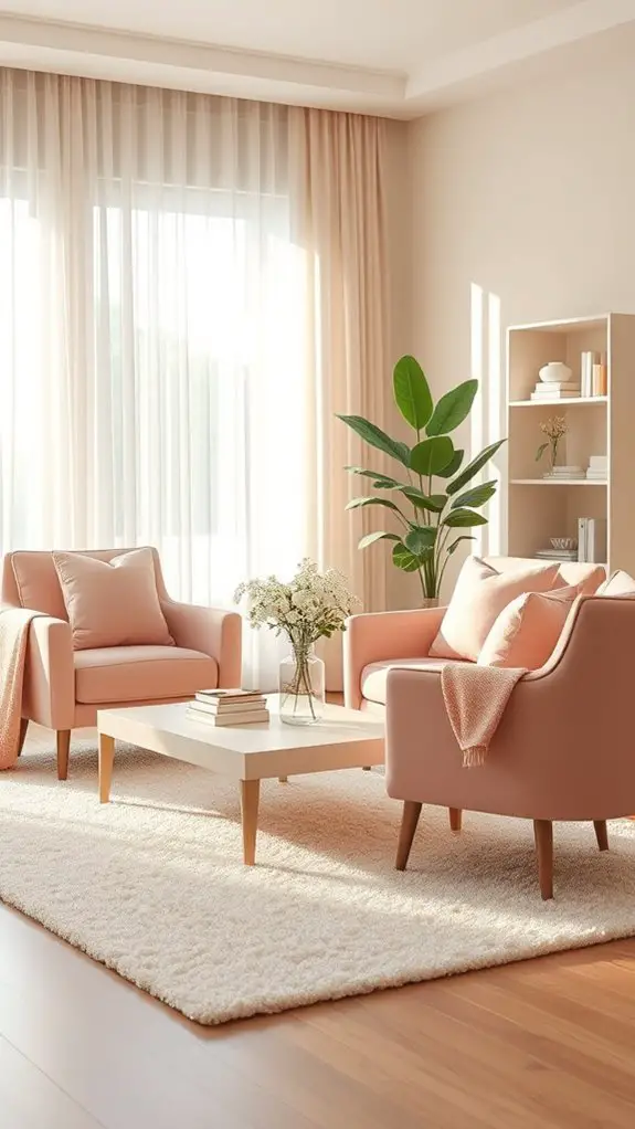 blush pink elegance and comfort