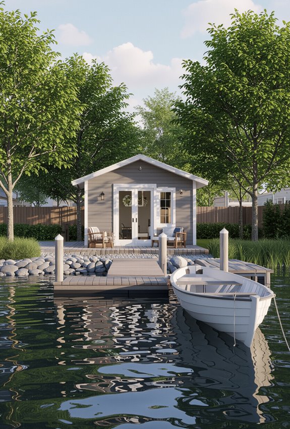 boathouse dock nautical vignette
