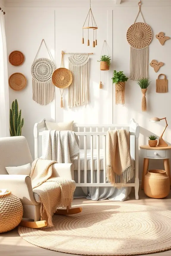 bohemian baby bedroom design