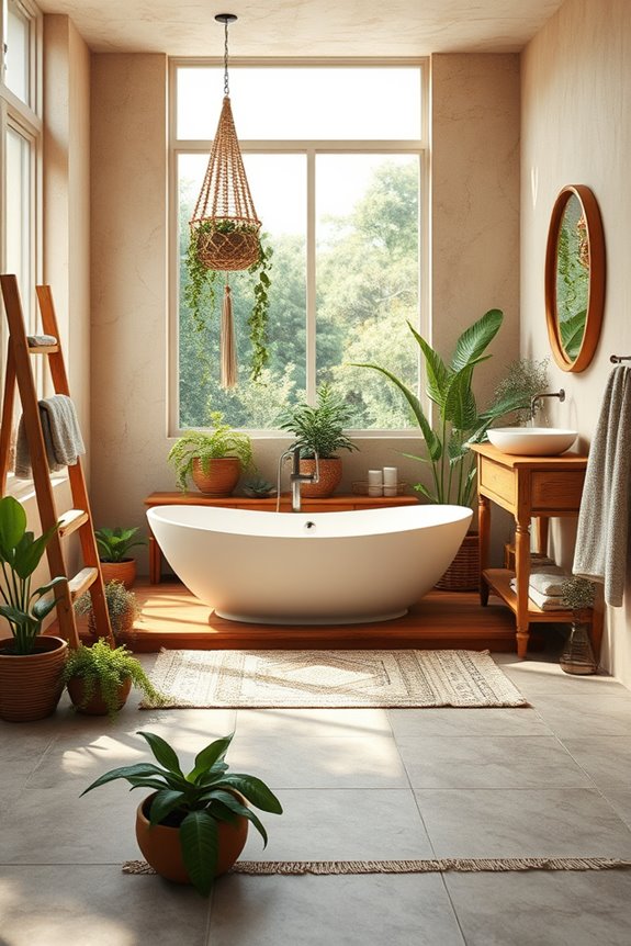 bohemian bathroom design ideas