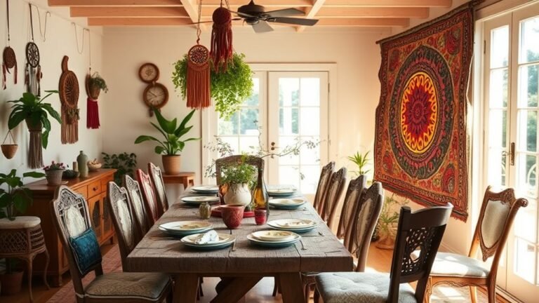 bohemian dining room inspiration