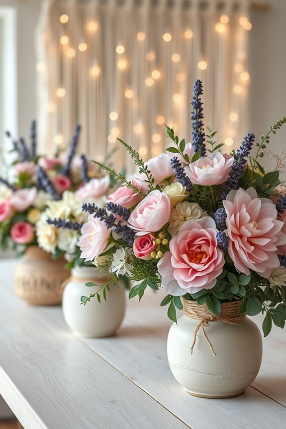 bohemian floral centerpiece ideas